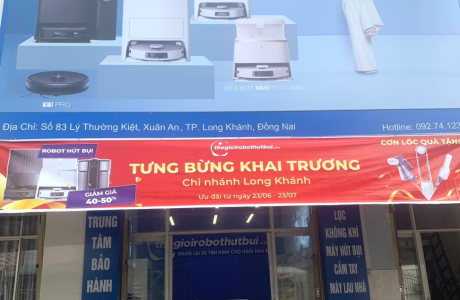 TƯNG BỪNG KHAI TRƯƠNG SHOWOOM THẾ GIỚI ROBOT HÚT BỤI ĐẦU TIÊN TẠI THÀNH PHỐ LONG KHÁNH – ĐỒNG NAI