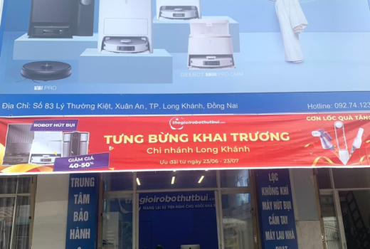 TƯNG BỪNG KHAI TRƯƠNG SHOWOOM THẾ GIỚI ROBOT HÚT BỤI ĐẦU TIÊN TẠI THÀNH PHỐ LONG KHÁNH – ĐỒNG NAI