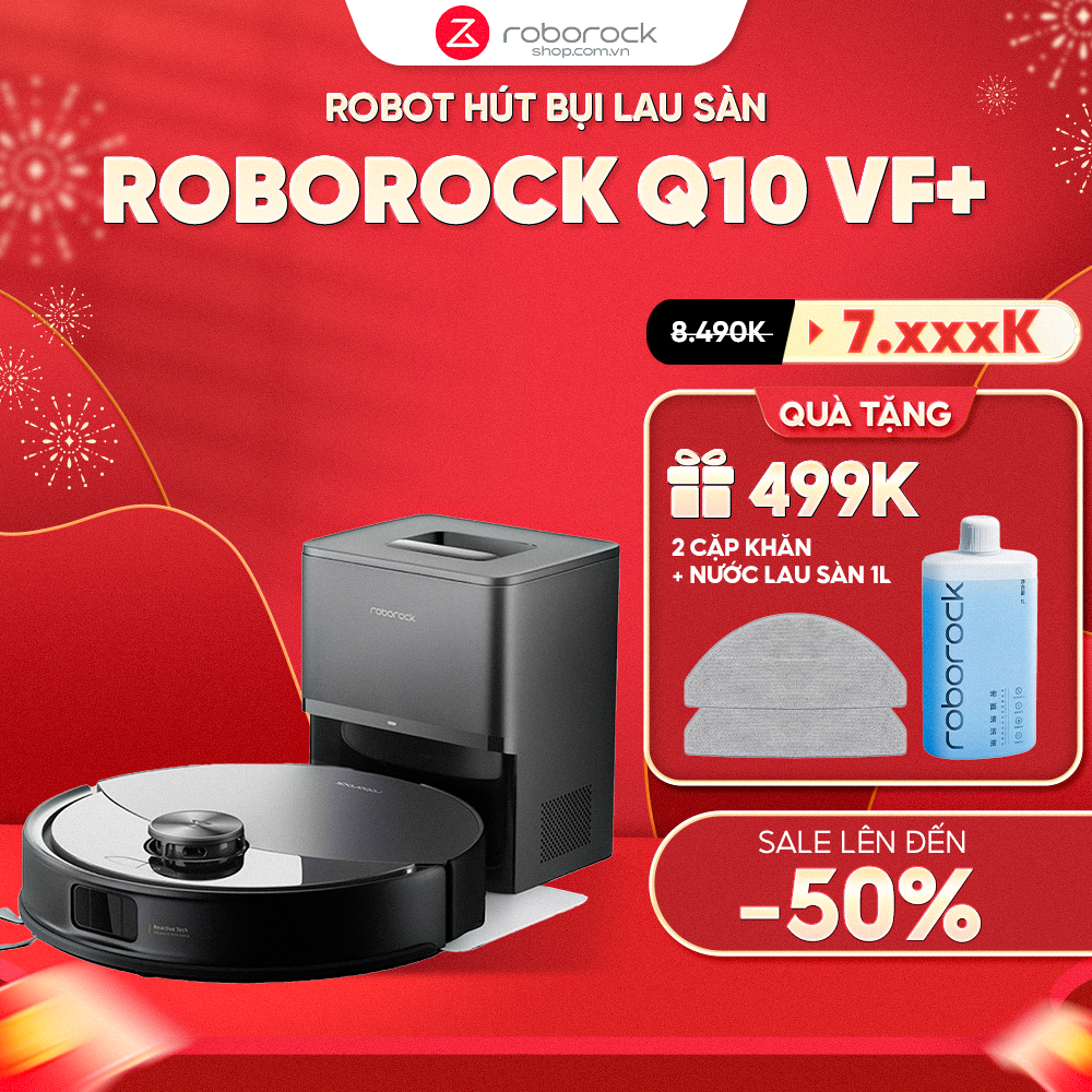 Robot hút bụi Roborock Q10 VF+ – Bảo hành chính hãng 24 Tháng