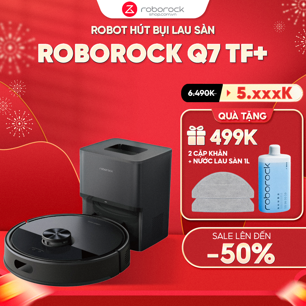 Robot hút bụi Roborock Q7 TF+ – Bảo hành chính hãng 24 Tháng