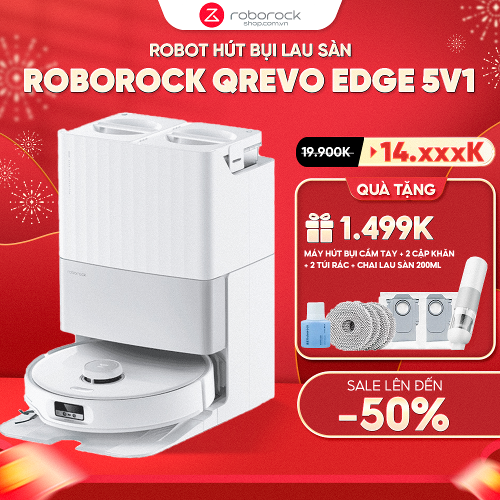 Robot Hút Bụi Lau Nhà Roborock Q Revo Edge 5V1 – Bản Quốc Tế