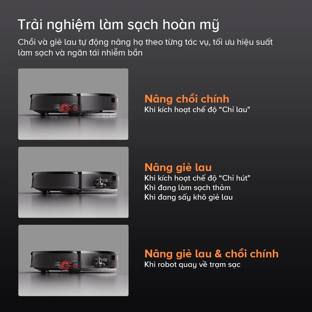 Robot hút bụi Roborock Q Revo Slim – Bảo hành chính hãng 24 Tháng