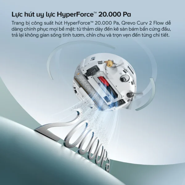 Robot hút bụi Roborock Qrevo Curv 2 Flow – Bảo hành chính hãng 24 Tháng