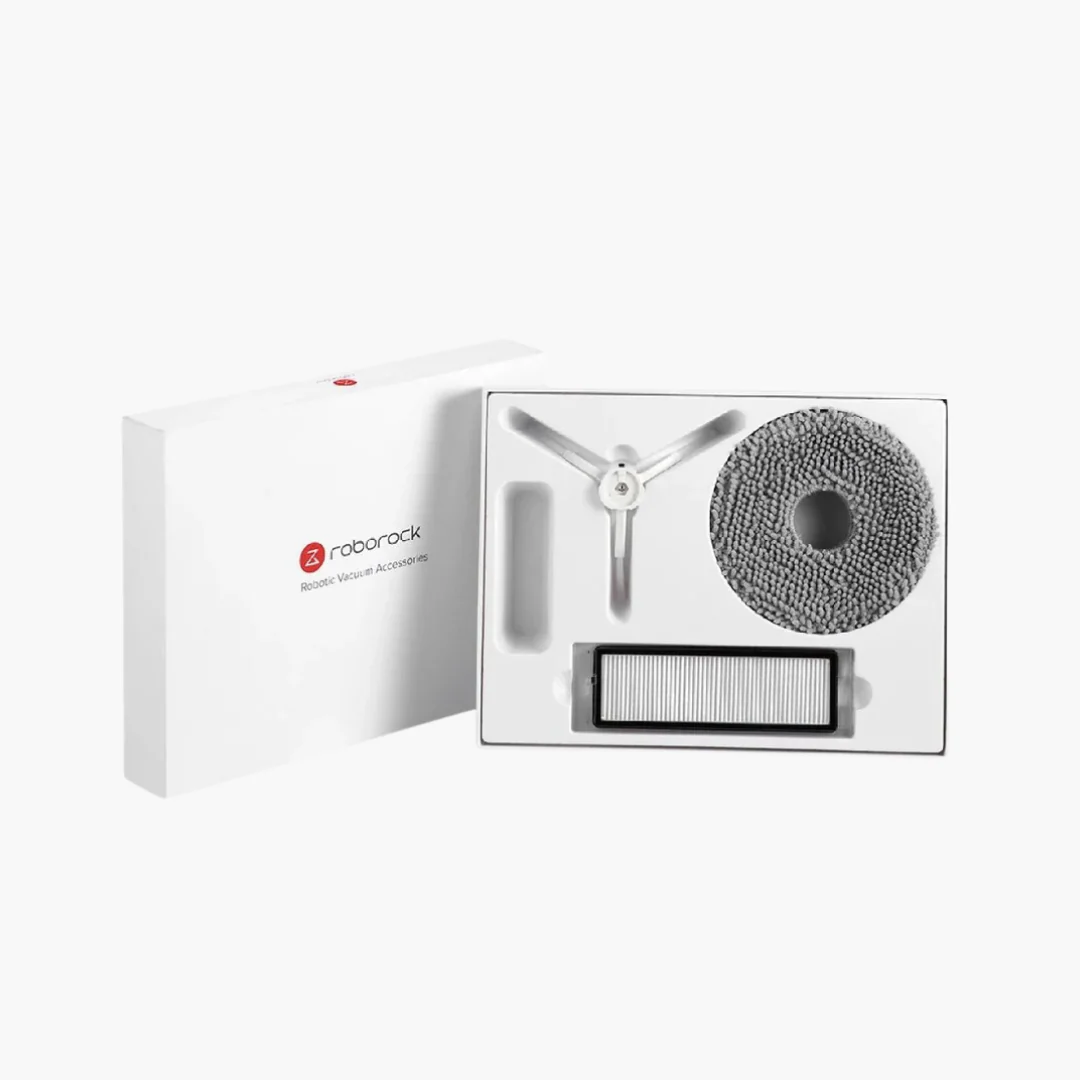 Bộ phụ kiện thay thế cho Roborock Qrevo | Combo 1 chổi bên – 1 lõi lọc – 2 giẻ lau