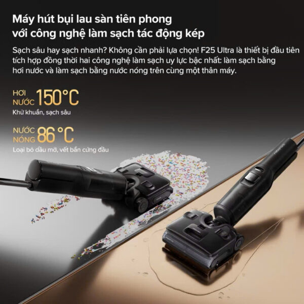 Máy hút bụi lau sàn Roborock F25 Ultra – Hàng Chính Hãng – Bảo hành  24 Tháng