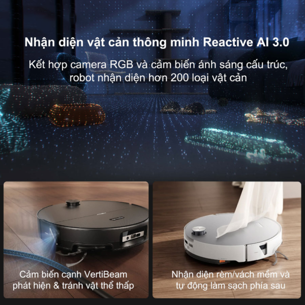 Robot hút bụi Roborock Saros 20 Sonic – Bảo hành chính hãng 24 Tháng