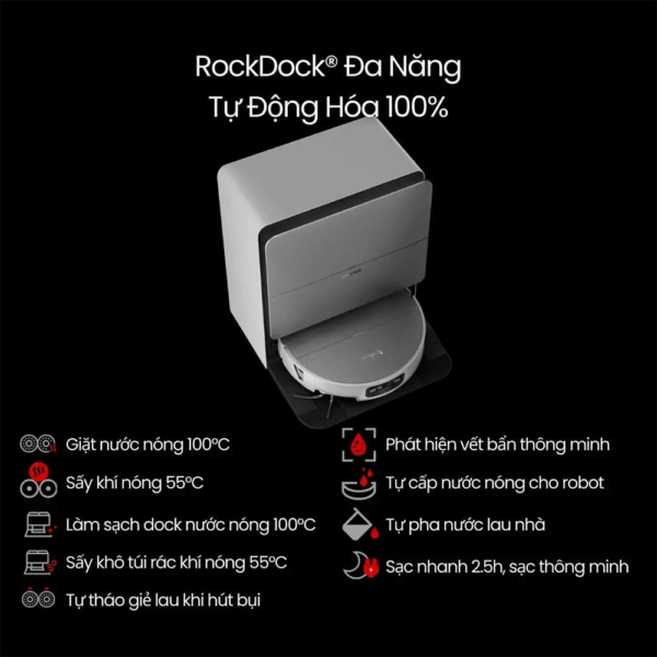 Robot hút bụi Roborock Saros 20 Sonic – Bảo hành chính hãng 24 Tháng