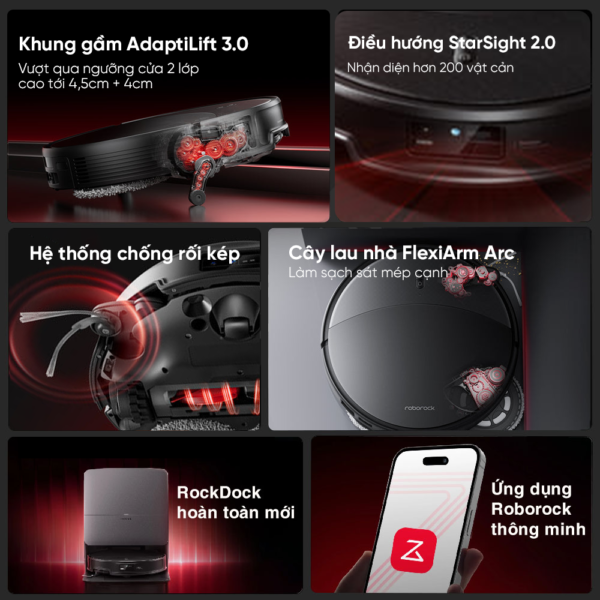 Robot hút bụi Roborock Saros 20 – Bảo hành chính hãng 24 Tháng