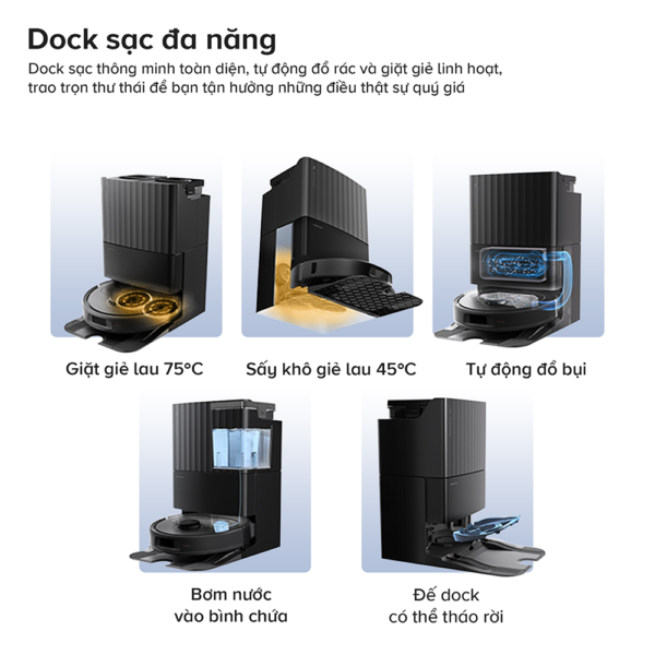 Robot hút bụi Roborock Qrevo S Pro – Bảo hành chính hãng 24 Tháng