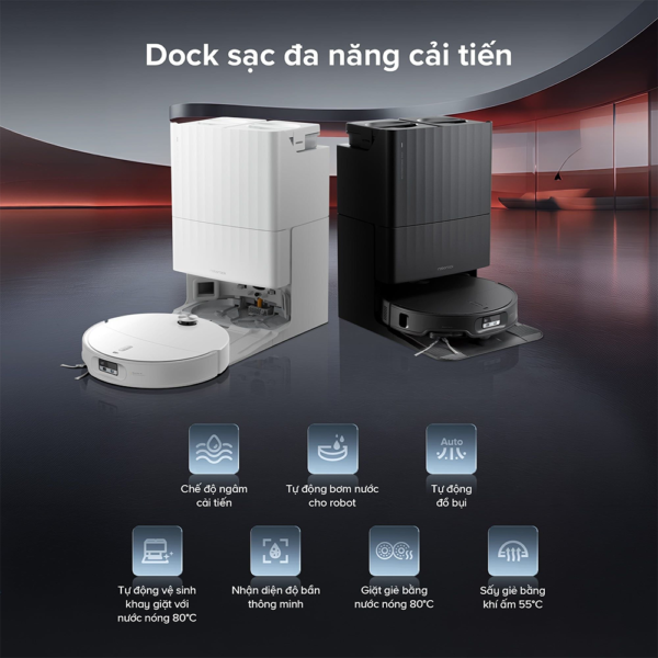 Robot hút bụi Roborock Qrevo Edge 2 – Bảo hành chính hãng 24 Tháng