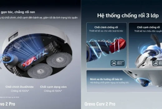 Qrevo 2 Pro hay Qrevo Curv 2 Pro đáng mua hơn? So sánh chi tiết hai model Roborock