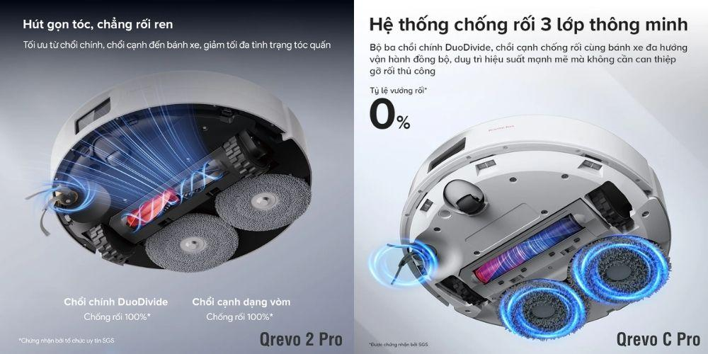So sánh Qrevo C Pro và Qrevo 2 Pro: Trong cùng tầm giá, nên mua sản phẩm nào?