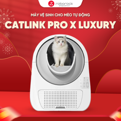 Máy Dọn Phân Cho Mèo Tự động CatLink Pro X Luxury | Khử mùi – Kết nối app – Cảm biến an toàn – Bảo Hành 12 Tháng