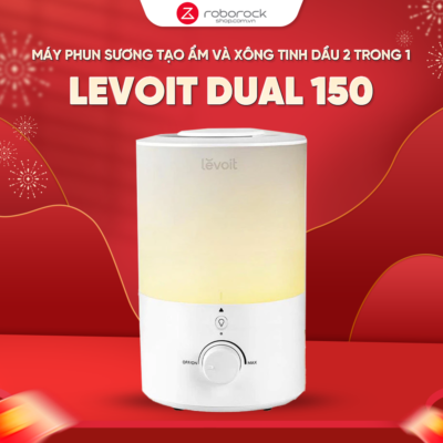 Máy Phun Sương Tạo Ẩm và Xông Tinh Dầu 2 trong 1 Levoit Dual 150 Ultrasonic | Công nghệ siêu âm – 4 cấp độ – Đèn ngủ –  Bảo hành 24 Tháng