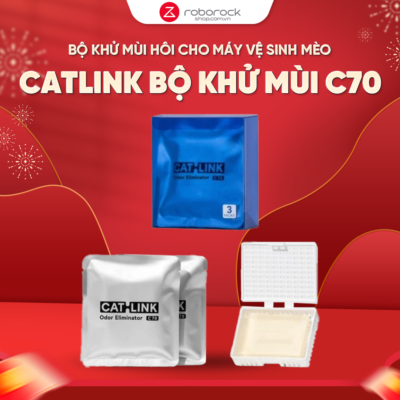 Bộ Khử Mùi Hôi C70 Cho Máy Dọn Phân Mèo CATLINK | Khử mùi Amoniac – Mùi phân | Hàng chính hãng