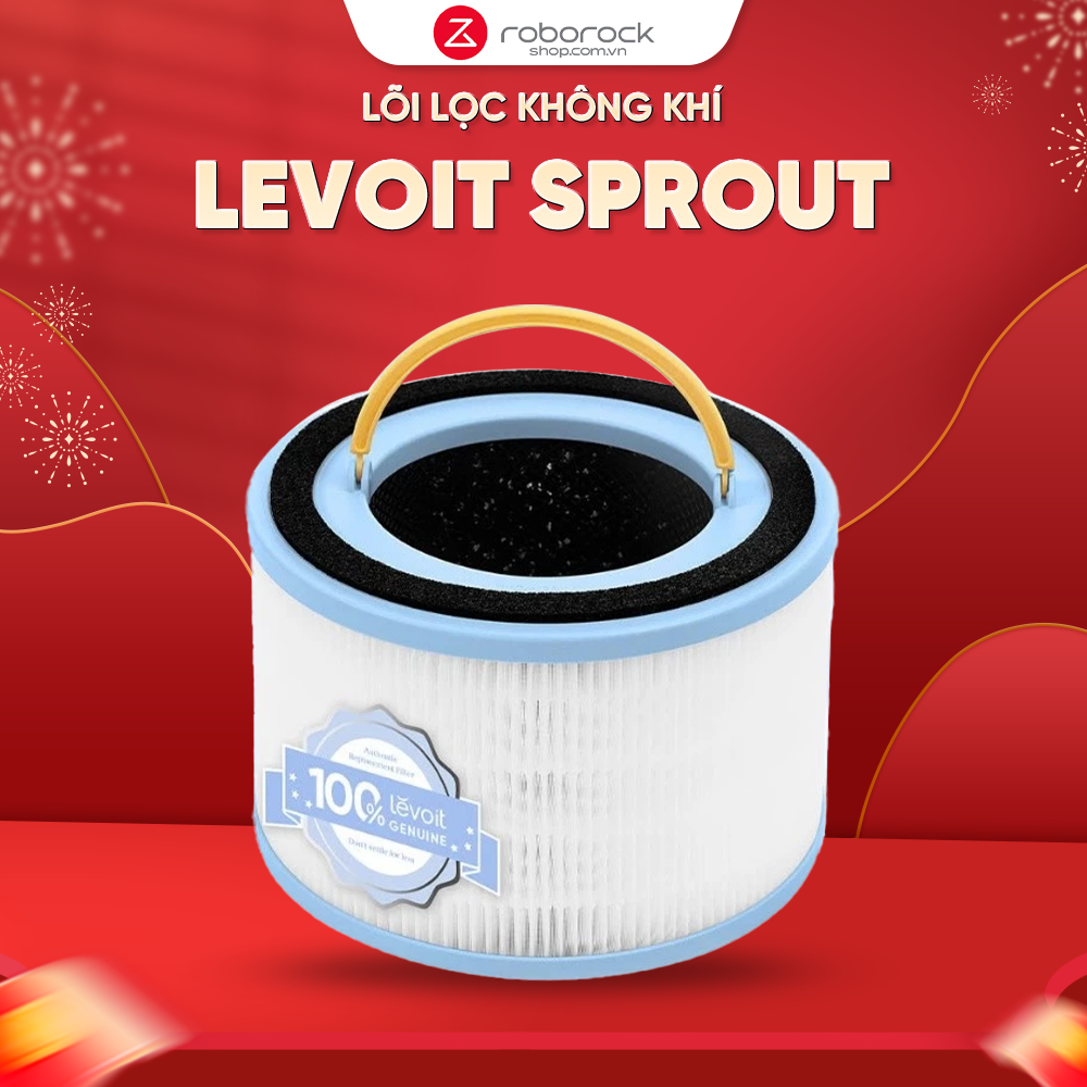 Lõi Lọc Không Khí Chính Hãng Cho Máy Lọc Không Khí Levoit Sprout | Lõi HEPA Lọc Bụi Mịn – Quai Xách