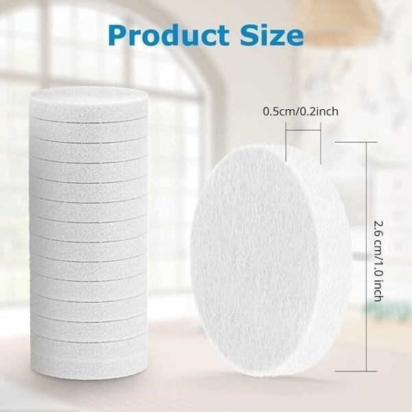 Bộ 12 bông nén thấm hút tinh dầu Aroma Levoit | Sử dụng máy Core mini & LV-H128