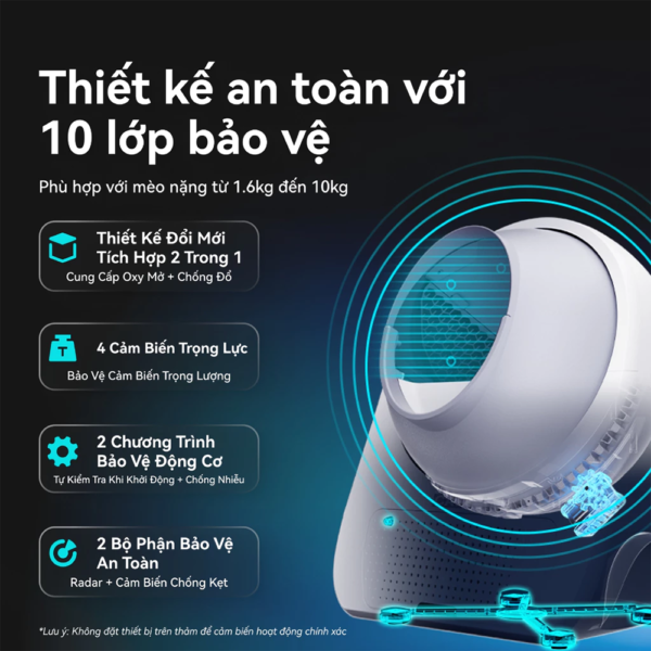 Máy Dọn Phân Cho Mèo Tự động CATLINK Pro Ultra | Khử mùi hiệu quả – Kết nối app – Cảm biến an toàn – Bảo Hành 12 Tháng