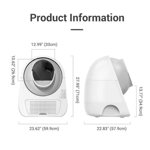 Máy Dọn Phân Cho Mèo Tự động CatLink Pro X Luxury | Khử mùi – Kết nối app – Cảm biến an toàn – Bảo Hành 12 Tháng