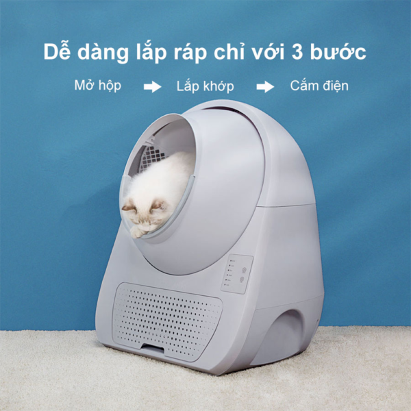 Máy Dọn Phân Cho Mèo Tự động CATLINK Young | Khử mùi hiệu quả – Cảm biến an toàn – Ngăn chứa lớn – Bảo Hành 12 Tháng