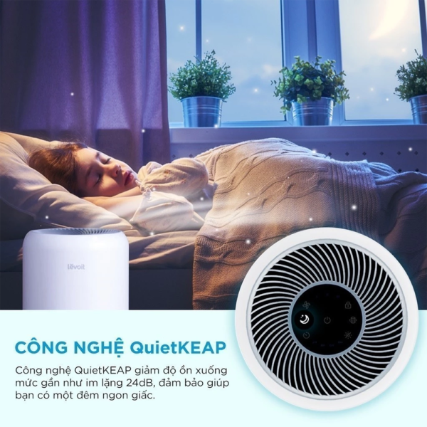 Máy Lọc Không Khí Levoit Core 300 – Lõi HEPA 3 lớp lọc bụi mịn – Hẹn giờ – Màn điều khiển – Chế độ ngủ | Bảo hành 24 Tháng