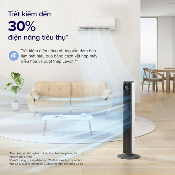 Quạt Tháp Điều Hòa Thông Minh Levoit Classic 42 inches | Có remote điều khiển – Cảm biến nhiệt độ | Bảo hành 24 Tháng