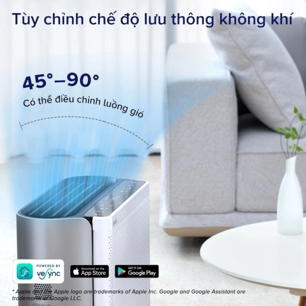 Máy Lọc Không Khí Levoit EverestAir – Lọc bụi mịn – Đèn cảm biến chất lượng không khí – Hẹn giờ | Bảo hành 24 Tháng