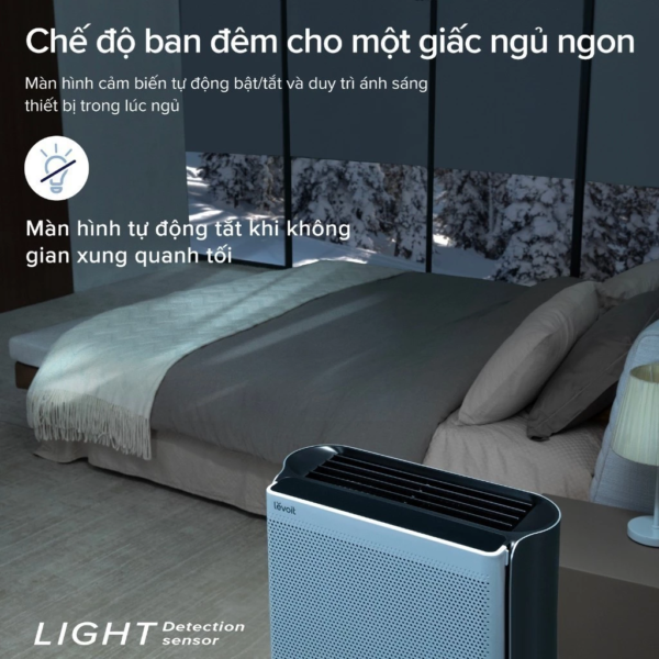 Máy Lọc Không Khí Levoit EverestAir – Lọc bụi mịn – Đèn cảm biến chất lượng không khí – Hẹn giờ | Bảo hành 24 Tháng