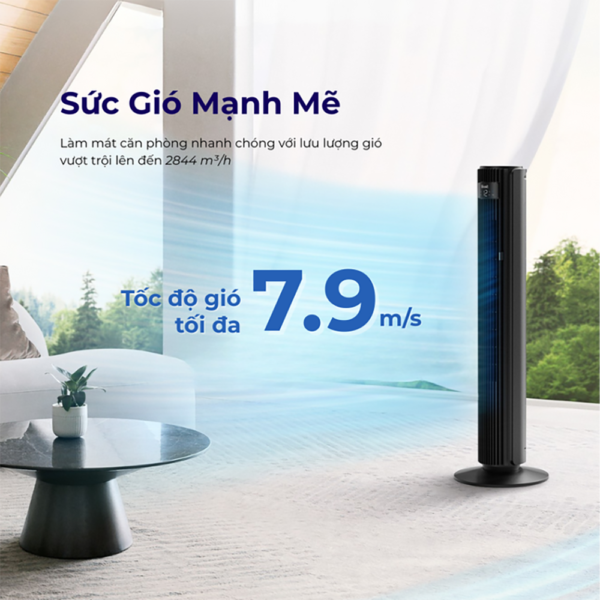 Quạt Tháp Điều Hòa Levoit Smart Wifi 42 inches | Kết nối app – Cảm biến nhiệt độ – 12 cấp gió | Bảo hành 24 Tháng