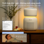 Máy Lọc Không Khí Levoit Sprout – Lọc bụi mịn – Tiếng ồn trắng – Đèn ngủ – 5 cảm biến với 7 yếu tố | Bảo hành 24 Tháng