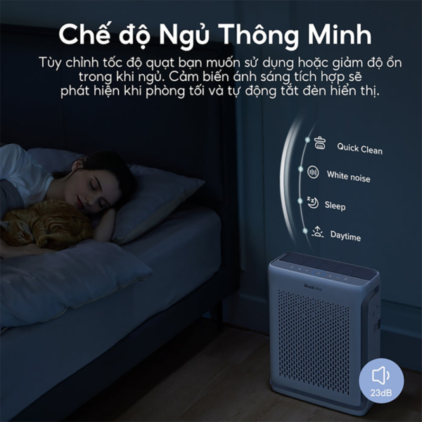 Máy Lọc Không Khí Cho Thú Cưng Levoit Vital 100S – Lọc bụi mịn – Khử mùi, hút lông – Đèn cảm biến | Bảo hành 24 Tháng