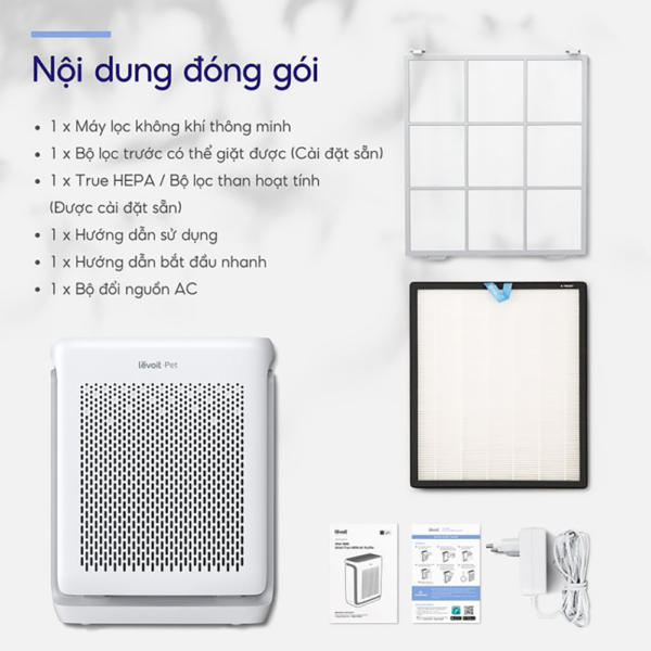 Máy Lọc Không Khí Cho Thú Cưng Levoit Vital 200S – Lọc bụi mịn – Khử mùi, hút lông – Đèn cảm biến chất lượng | Bảo hành 24 Tháng
