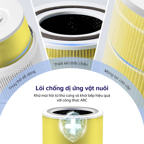 Lõi Lọc Không Khí Chính Hãng Chống Dị Ứng Vật Nuôi Cho Máy Lọc Không Khí Levoit Core 300/300S | Lọc Bụi Mịn – Khử Mùi