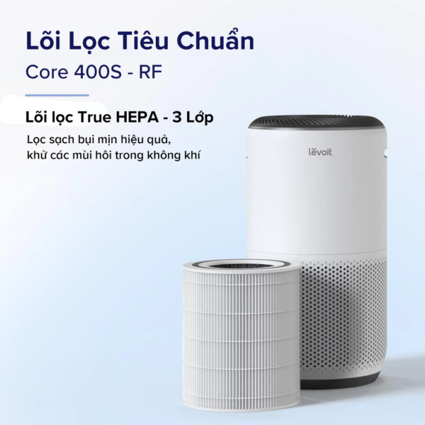 Lõi Lọc Không Khí Chính Hãng Cho Máy Lọc Không Khí Levoit Core 400S | Lọc Bụi Mịn – Khử Mùi – Lõi HEPA – Than Hoạt Tính