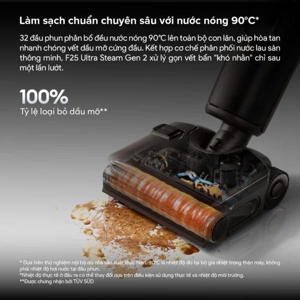 Máy hút bụi lau nhà Roborock F25 Ultra Steam Gen 2